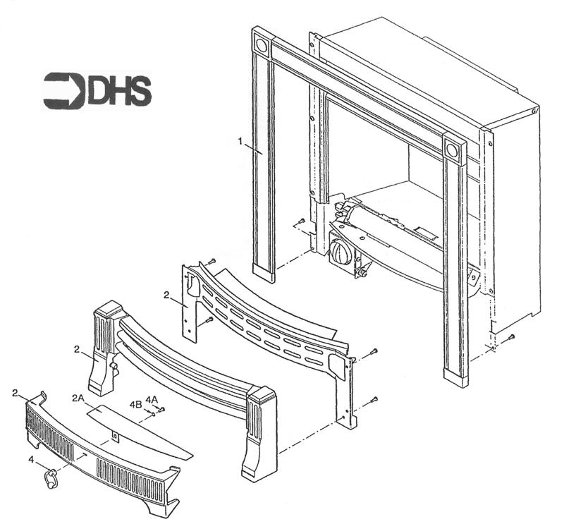 Exploded Diagram for FIRE SURROUND/FENDER ASSY