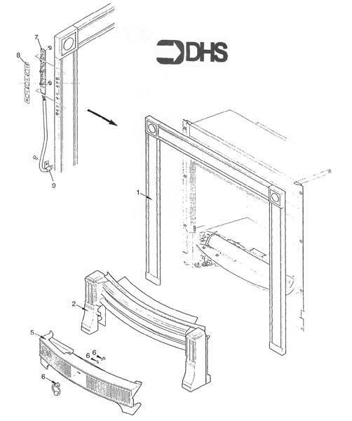 FIRE SURROUND/FENDER ASSY logo