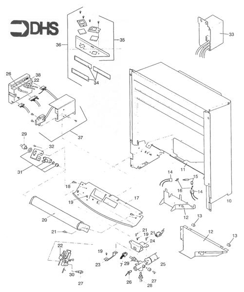 Exploded Diagram for BOX COMBUSTION/CONTROLS