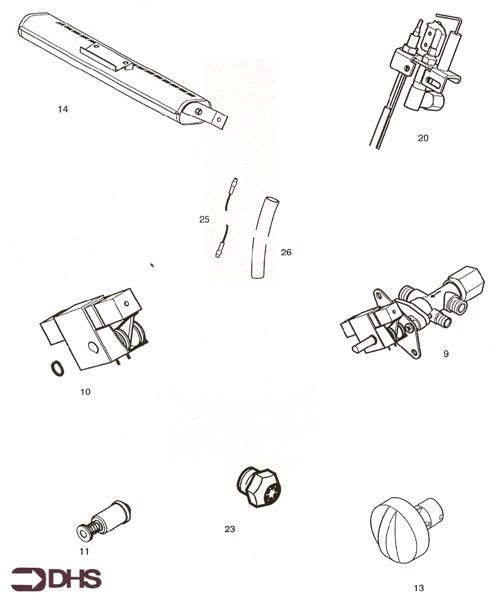 Exploded Diagram for SHORT PARTS LIST