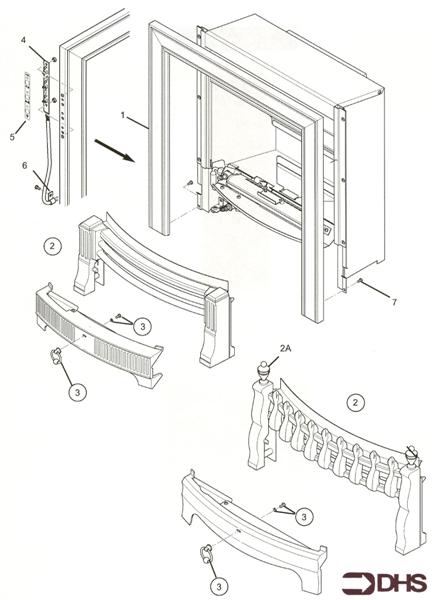 Exploded Diagram for FIRE SURROUND/FENDER ASSY