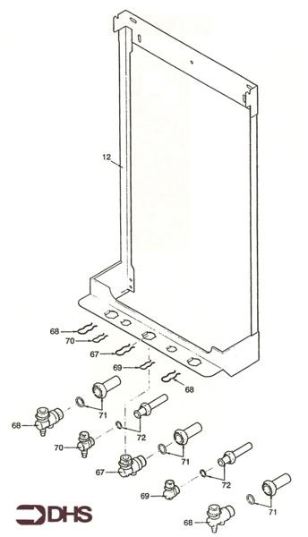 Exploded Diagram for SUPPORT BRACKET & TAPS
