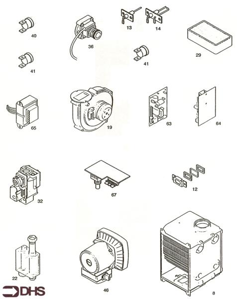 Exploded Diagram for SHORT PARTS LIST