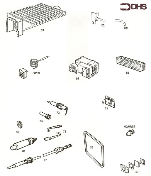 Exploded Diagram for SHORT PARTS LIST