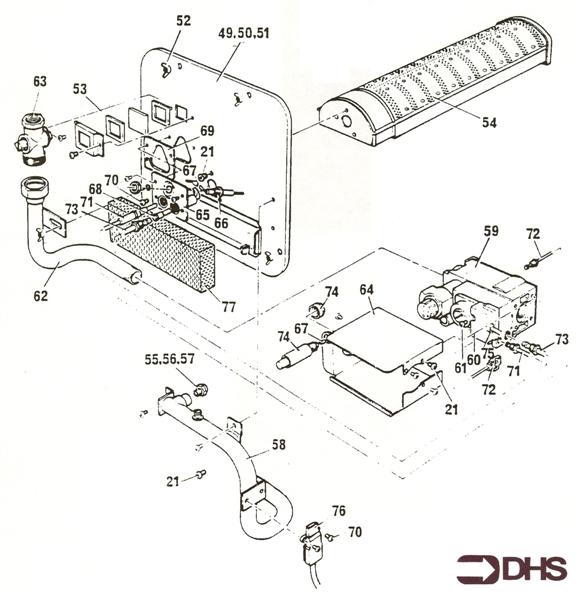 Exploded Diagram for DOOR & CONTROLS