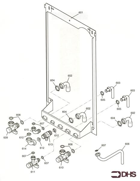 Exploded Diagram for WALL JIG & HYDRAULIC CONNECTIO