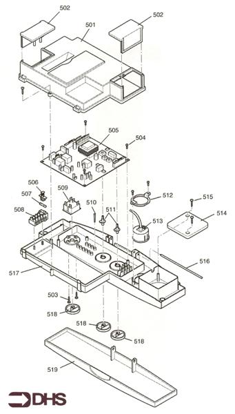 Exploded Diagram for CONTROL ASSY