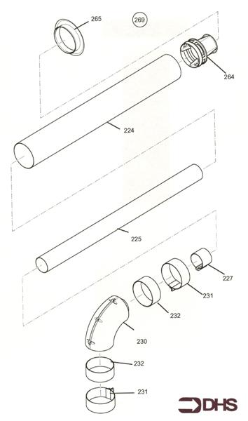Exploded Diagram for FLUE KIT