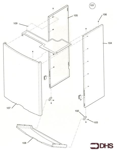 Exploded Diagram for OUTER CASE ASSY