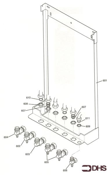 Exploded Diagram for WALL JIG & HYDRAULIC CONNECTIO