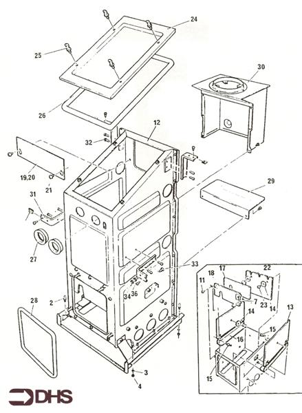 Exploded Diagram for BOX COMBUSTION
