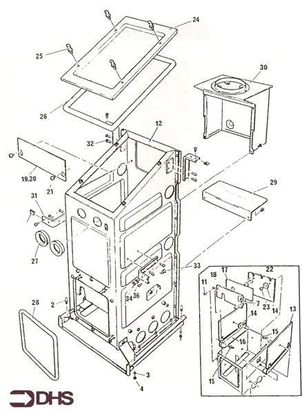 Exploded Diagram for BOX COMBUSTION