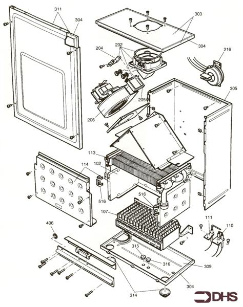 Exploded Diagram for BOILER ASSY