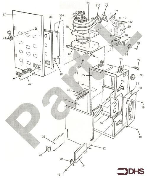 Exploded Diagram for COMBUSTION CHAMBER