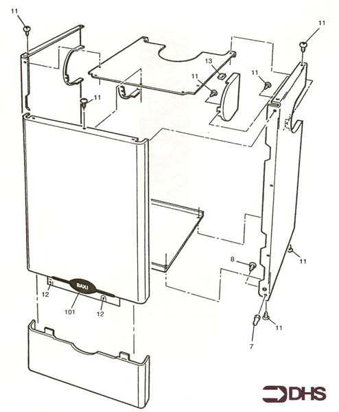 Exploded Diagram for OUTER CASE ASSY
