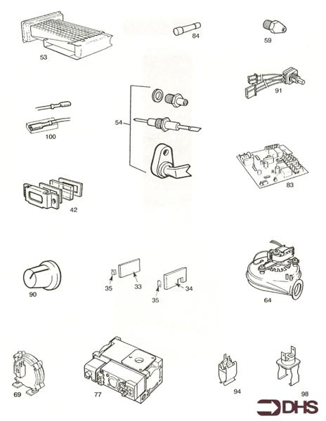 Exploded Diagram for SHORT PARTS LIST