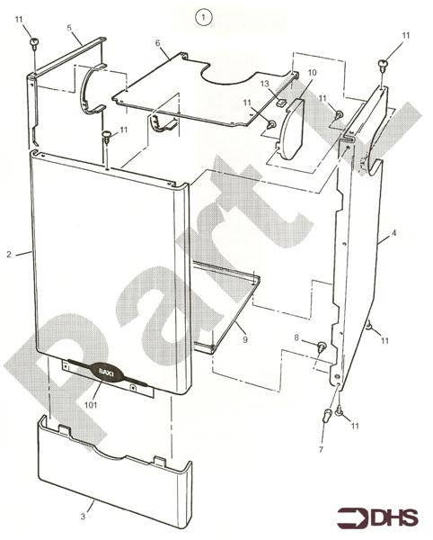 Exploded Diagram for OUTER CASE ASSY
