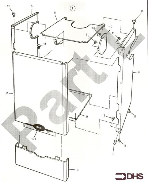 Exploded Diagram for OUTER CASE ASSY