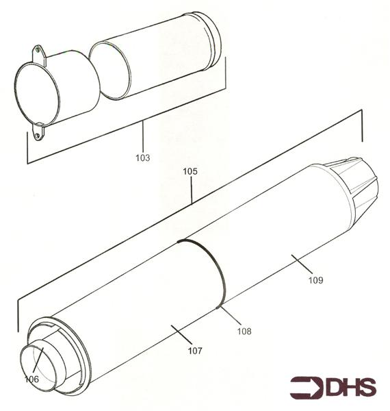 Exploded Diagram for FLUE KIT
