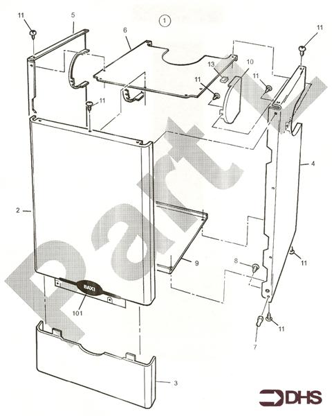 Exploded Diagram for OUTER CASE ASSY