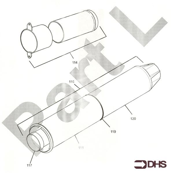 Exploded Diagram for FLUE KIT