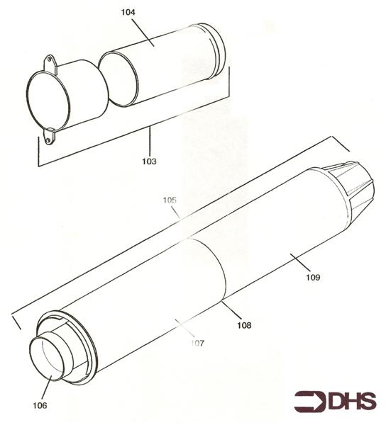 Exploded Diagram for FLUE KIT