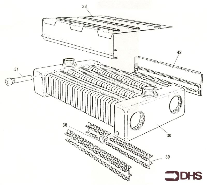 Exploded Diagram for HEAT EXCHANGER