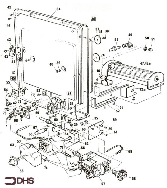 Exploded Diagram for CONTROLS ASSY