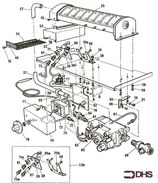 Exploded Diagram for CONTROLS ASSY