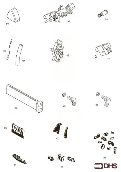Exploded Diagram for SHORT PARTS LIST