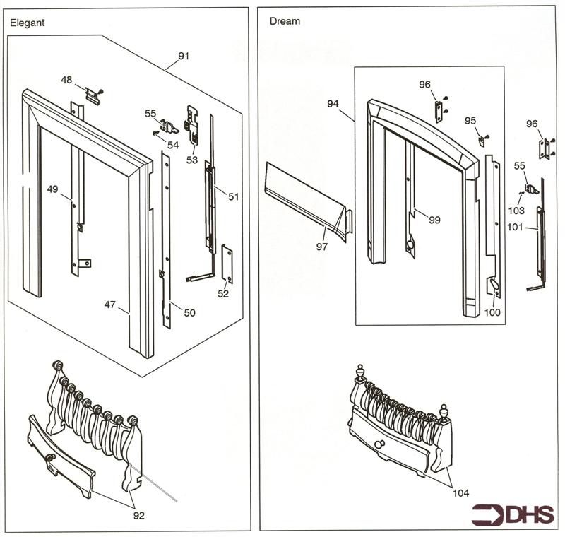 Exploded Diagram for FASCIA ELEGANT - DREAM