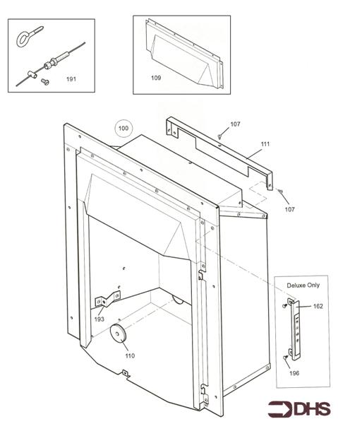 Exploded Diagram for COMB. BOX - CONTROLS CLASSIC -