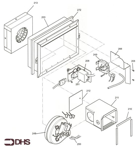 Exploded Diagram for FAN BOX WENTWORTH FF