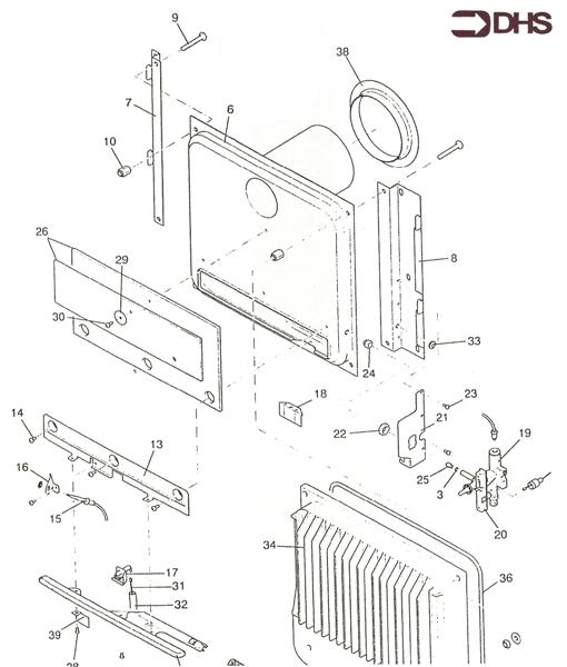 Exploded Diagram for HEAT EXCHANGER/CONTROLS
