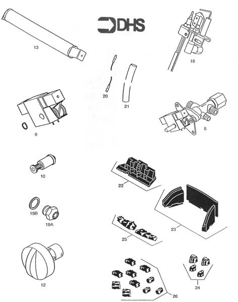 Exploded Diagram for SHORT PARTS LIST