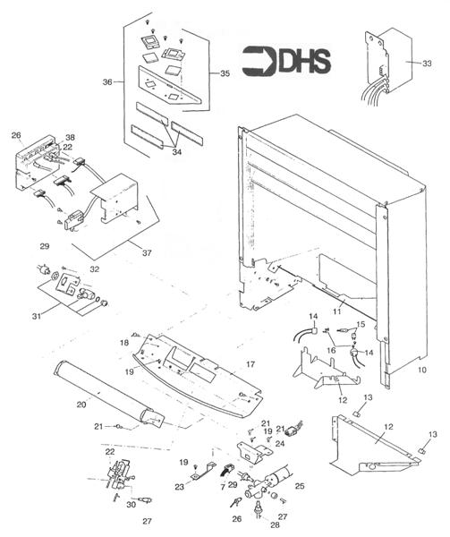 Exploded Diagram for BOX COMBUSTION/CONTROLS