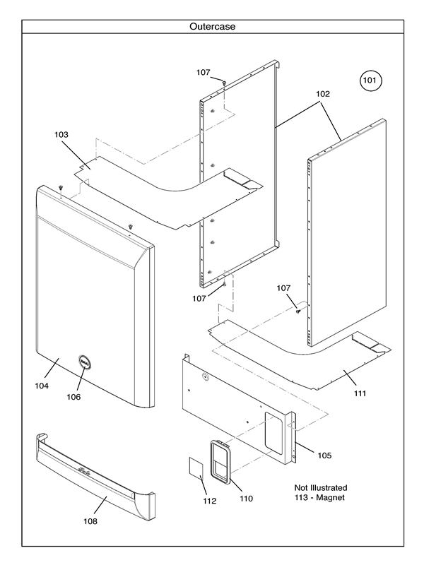 Exploded Diagram for OUTER CASE