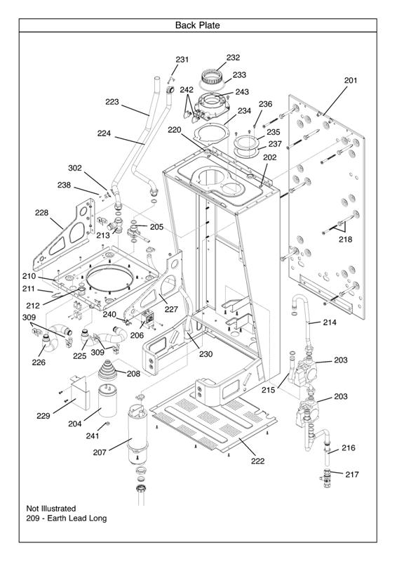 Exploded Diagram for BACK PLATE