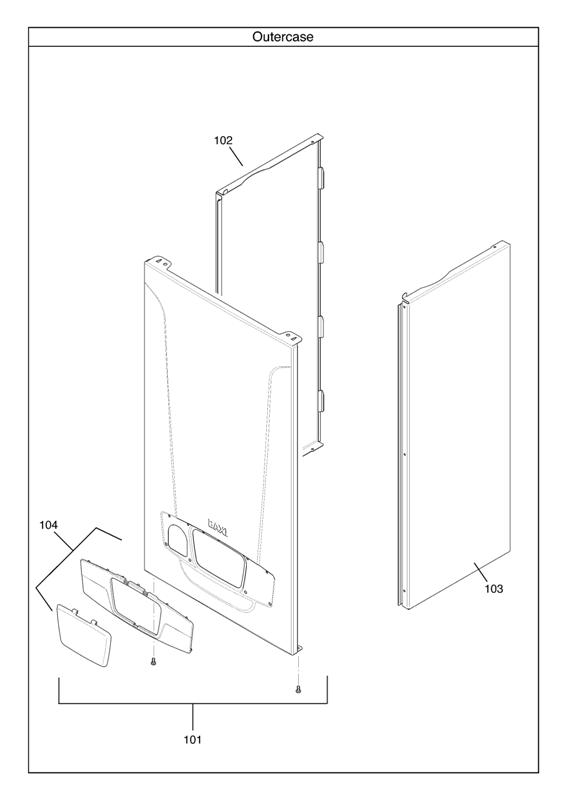 Exploded Diagram for OUTER CASE