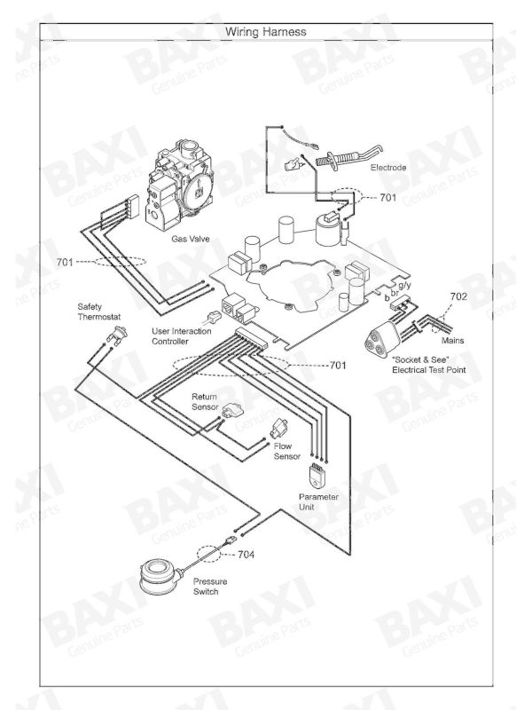Exploded Diagram for WIRING HARNESS