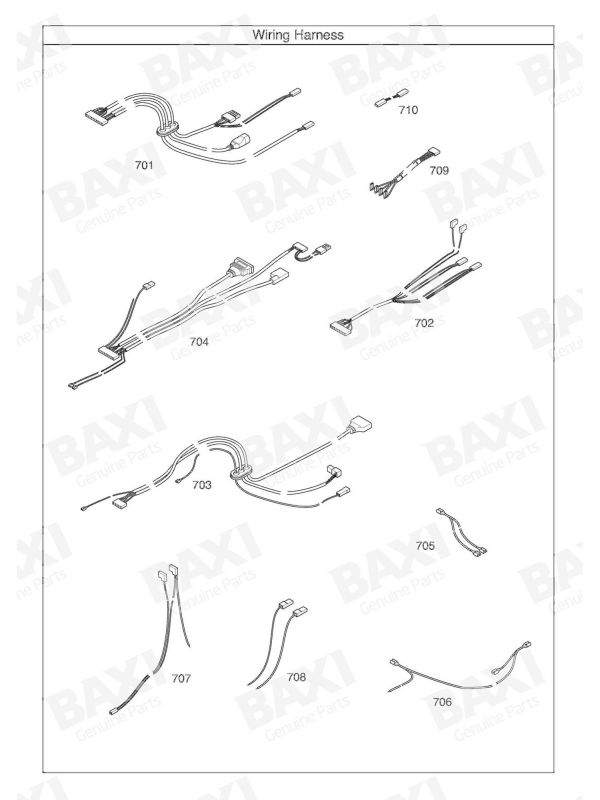 Exploded Diagram for WIRING HARNESS