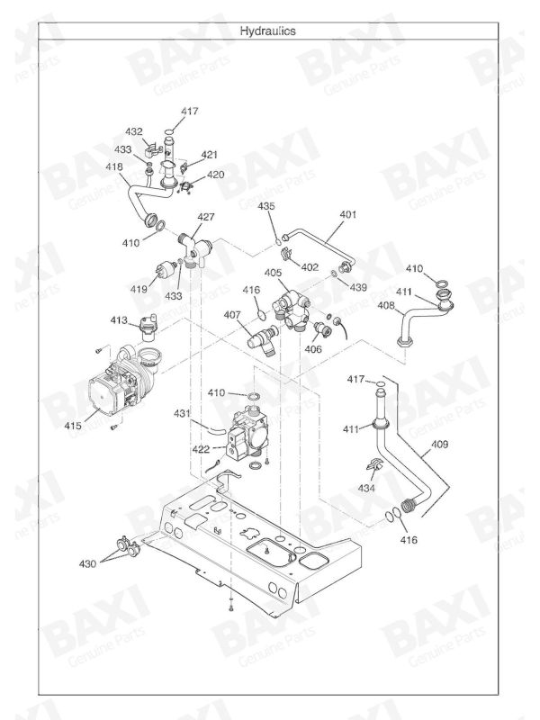 Exploded Diagram for HYDRAULICS