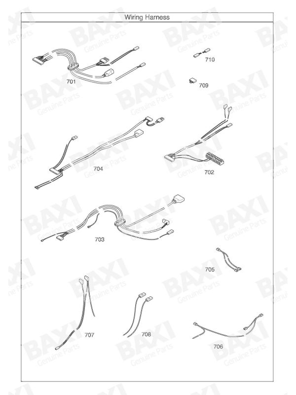 Exploded Diagram for WIRING HARNESS