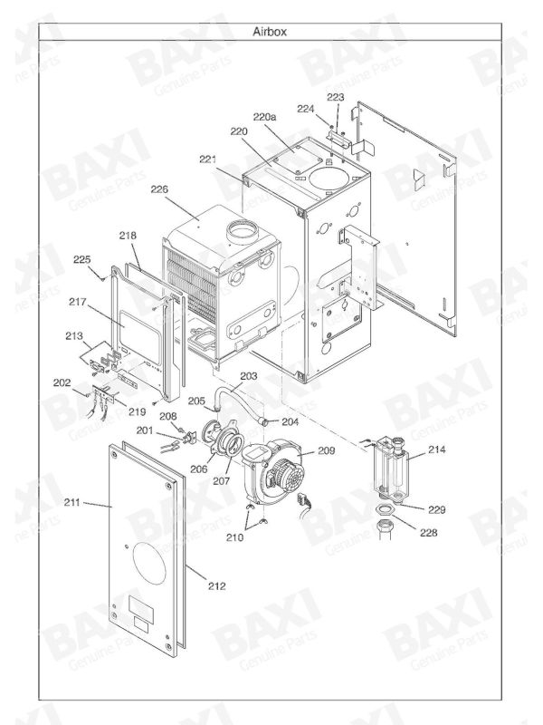 Exploded Diagram for AIRBOX