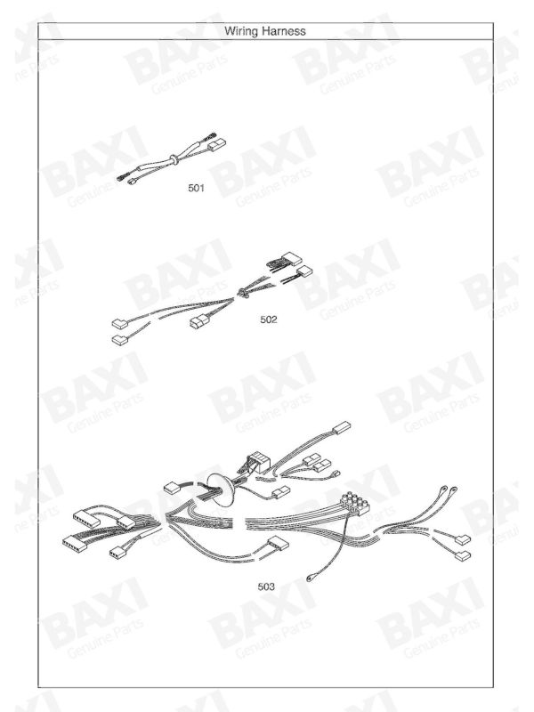 Exploded Diagram for WIRING HARNESS