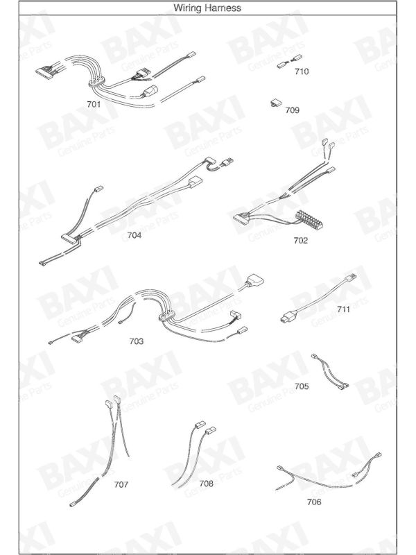Exploded Diagram for WIRING HARNESS