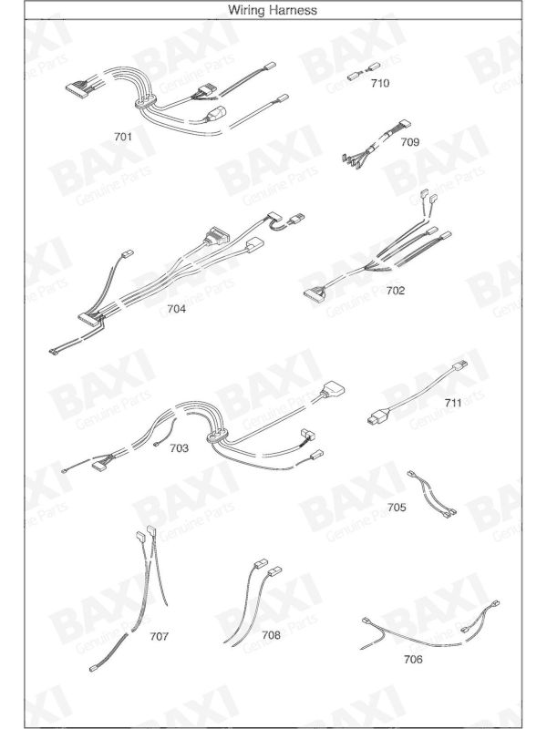 Exploded Diagram for WIRING HARNESS