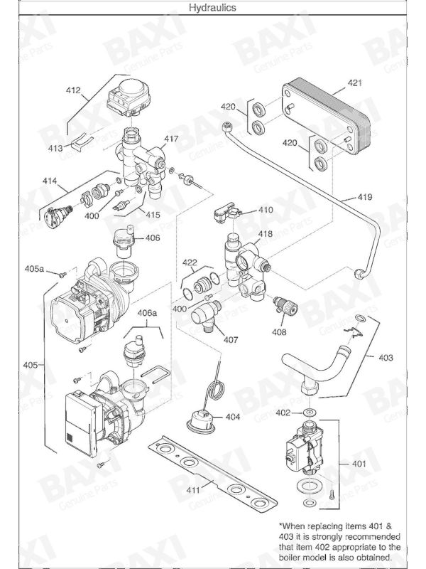 Exploded Diagram for HYDRAULICS