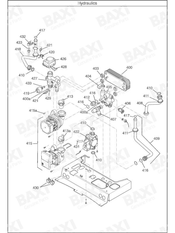 Exploded Diagram for HYDRAULICS