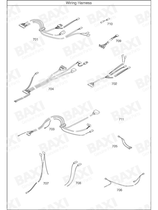Exploded Diagram for WIRING HARNESS